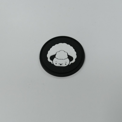 3D Washable Badge Silicone Rubber Labels Heat Transfer Customized