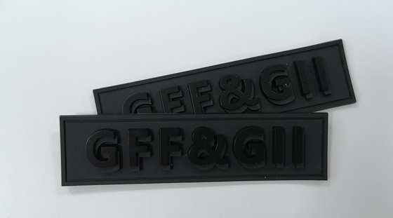 PVC Silicone Rubber Labels , 3D Heat Transfer Badge Customized