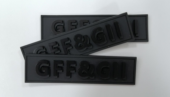 PVC Silicone Rubber Labels , 3D Heat Transfer Badge Customized