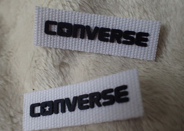 Converse 3D Silicone Logo Patches Black Soft For Clothing Neck Label