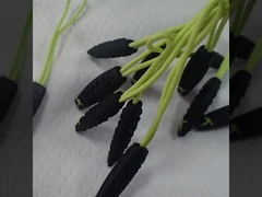 플루오레센트 녹색 로프 시선을 사로 잡는 구미 지퍼 당기기 야외 스포츠 의류