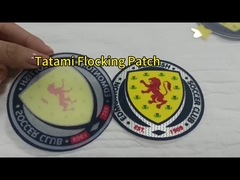 OEKO 철에 옷 패치 세척 가능한 플럭싱 접착 옷 패치