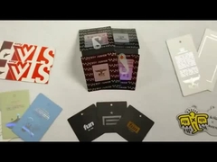 의류에 대한 사용자 지정 자체 브랜드 로고 종이 핸들 태그