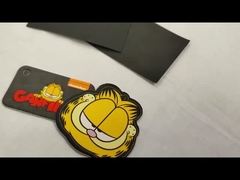 열 전달 3D PVC 실리콘 고무 레이블 세척 가능한 배지