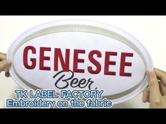 의류 라벨 수직 철자 패치 온도 전송 세척 가능