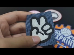 환경 친화적 인 실리콘 아이러닝 의류 온도 배지 고무 패치