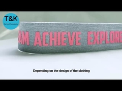 패션 스타일 강하고 견고한 재카드 웹링 사용자 지정 로고