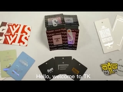 개인화 된 로고 의류 매달기 태그