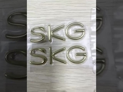 티셔츠용 맞춤형 은 금 TPU 열전달 3D 엠보스 로고 레이블