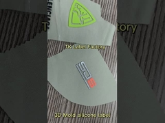 OEKO 주사 실리콘 로고 라벨