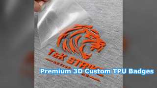 프리미엄 의류 브랜딩을 위한 맞춤형 3D TPU 배지