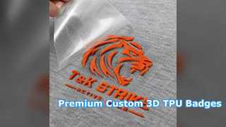 프리미엄 의류 브랜딩을 위한 맞춤형 3D TPU 배지