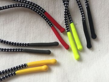 다채로운 실리콘 2mm 폴리에스테 고무줄 코드를 가진 고무 지퍼 끌어당기는 사람