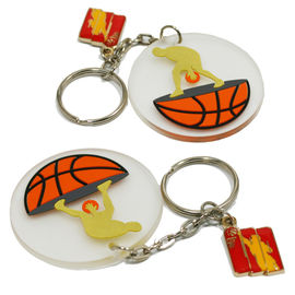 축제 유행 디자인 관례에 의하여 찍히는 선전용 품목 실리콘 기념품 Keychain