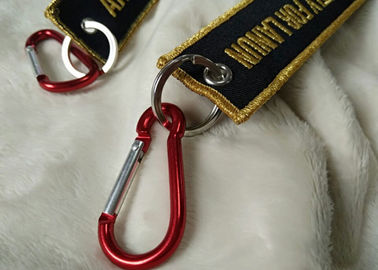 2.5cm 3D 금 자수 로고 Keychains