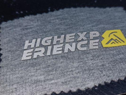 OEKOTEX 로고 세척 가능한 패치 사용자 지정 반사 실버 실리콘 배지