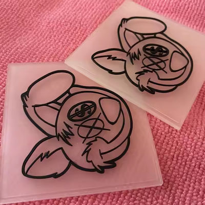 맞춤 투명한 PVC 고무 패치 의류 PVC 라벨 맑은 실리콘 패치