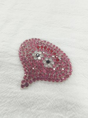 맞춤형 디자인 온도 전송 인쇄 라벨 스티커 높은 라인스톤 로고 티셔츠 모자 DIY 크리스탈