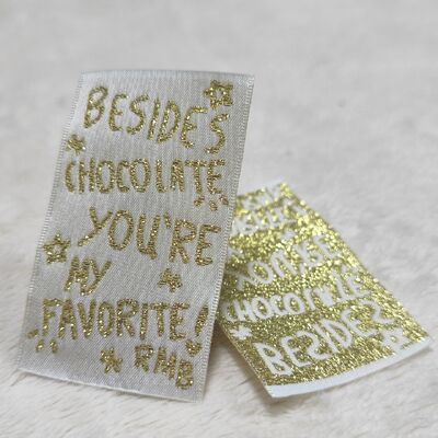 맞춤형 개인 의류 직조 라벨 제조업체의 새틴 행택 브랜드 로고 인쇄 면 엠보싱 폴리에스터 의류