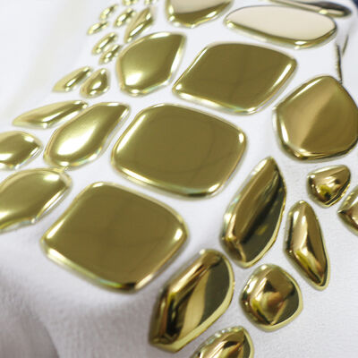 공장 사용자 지정 금속 TPU 열 전송 라벨 - 고급 의류 및 패션 의류에 대한 불규칙한 모양의 상징