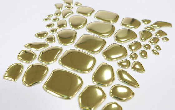 공장 사용자 지정 금속 TPU 열 전송 라벨 - 고급 의류 및 패션 의류에 대한 불규칙한 모양의 상징