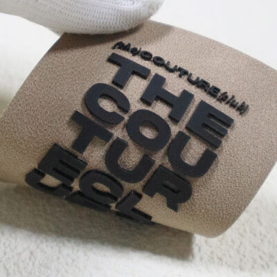 마이크로 파이버에 폼 실리콘 프린트 라벨 - 코션 클럽 사용자 지정 브랜드 태그