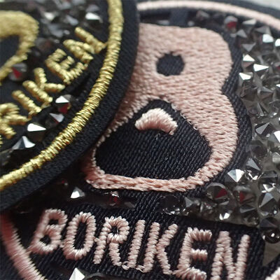 Embroidered Service Custom Clothing Badge Label 100% Machine Embroidery Patches and Heat Transfer Badges With