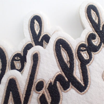 Iron on Embroidery Patch for Clothing Custom Embroidered Patch for Hat and Clothes Label Custom Patches Letter