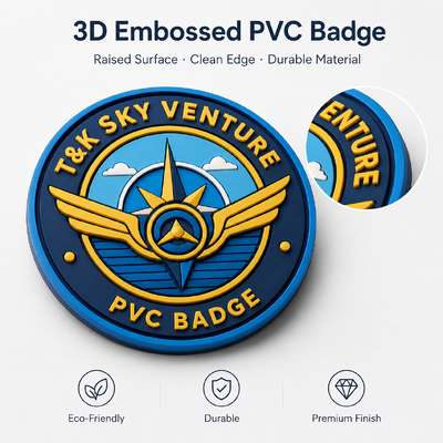 의류, 스포츠웨어, 모자, 가방 및 의류 로고 브랜딩을 위한 맞춤형 3D PVC 열전사 라벨 (유연한 PVC 및 프리미엄 마감)