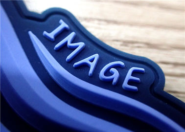 S / 의류를 위한 M/L 진한 파란색 3D 고무 헝겊 조각/고무 상표