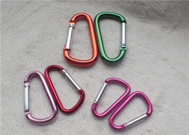선물 Carabiner 작은 개인화한 선전용 배수는 D - 모양 등산 버클 금속 열쇠 홀더를 착색합니다