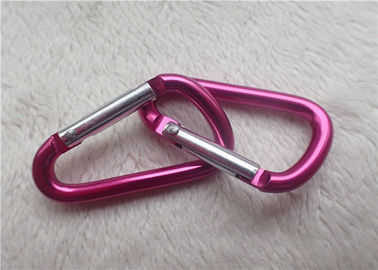 선물 Carabiner 작은 개인화한 선전용 배수는 D - 모양 등산 버클 금속 열쇠 홀더를 착색합니다