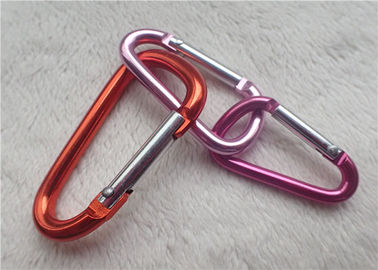 선물 Carabiner 작은 개인화한 선전용 배수는 D - 모양 등산 버클 금속 열쇠 홀더를 착색합니다