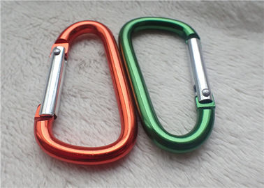 선물 Carabiner 작은 개인화한 선전용 배수는 D - 모양 등산 버클 금속 열쇠 홀더를 착색합니다