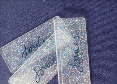 의복을 위한 다채로운 분말을 가진 개인화된 완전히 투명한 PVC 기장
