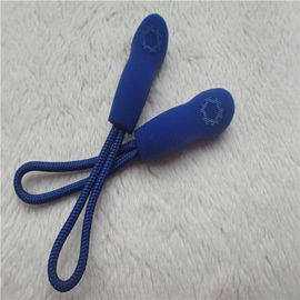 부채각 반대로를 가진 파란 고무 지퍼 끌어당기는 사람 - 매끄럽고와 튼튼하가 미끄러짐에 의하여 점을 찍습니다