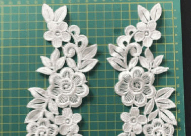 수를 놓은 3D 꽃은 의류 아플리케 Diy 부속품을 위한 헝겊 조각에 꿰매고/철