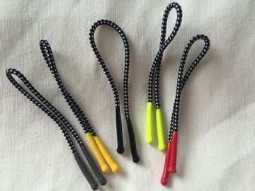 다채로운 실리콘 2mm 폴리에스테 고무줄 코드를 가진 고무 지퍼 끌어당기는 사람