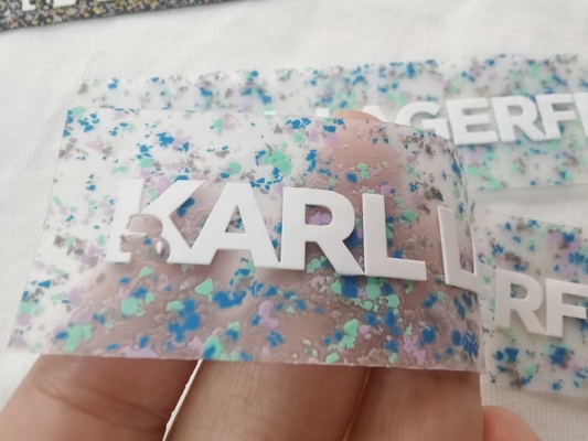 스크린 인쇄 실리콘 패치, 팬톤 컬러 열 전도 가먼트 라벨